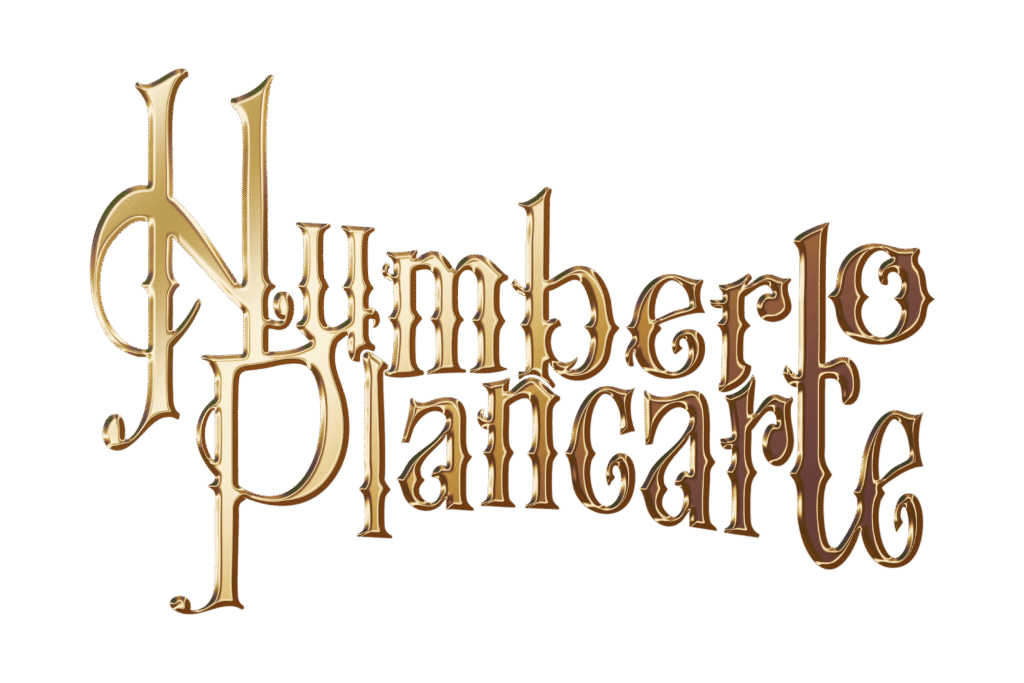 Logo de Humberto Plancarte dorado sin sombras